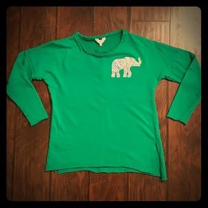 Green Elephant Sweatshirt